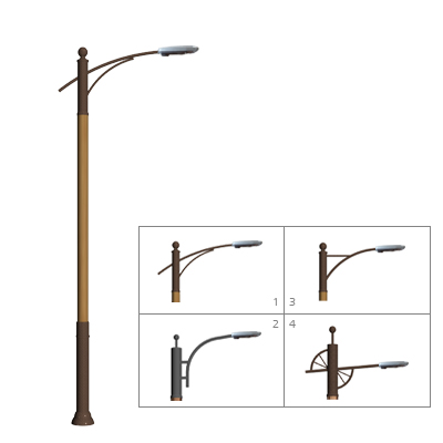 Eco-friendly street lighting poles
